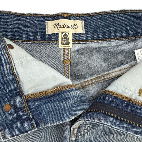 Madewell Women’s The Perfect Jean Short Size 25 High Rise Raw Hem Denim - Picture 4 of 6